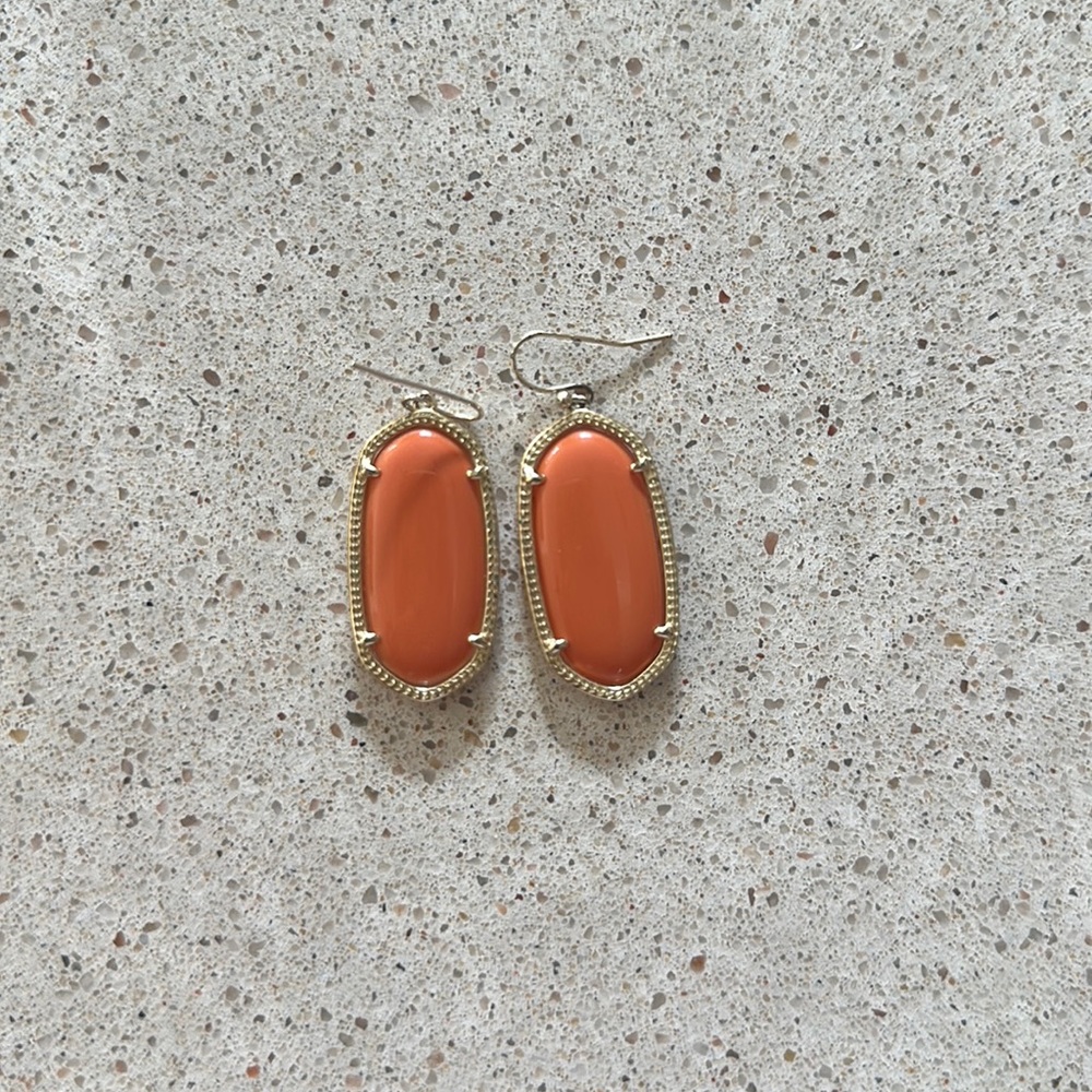 Orange Kendra Scott earrings small